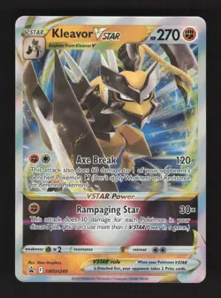 2022 Kleavor VSTAR Pokemon Card SWSH249 Special Collection Black Star Promo - Image 1