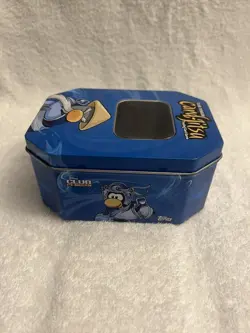 Club Penguin Card Jitsu Water Window Tin Great Condition - Image 4