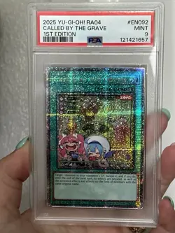 PSA 9 Called by the Grave Quarter Century Secret Rare Card RA04-EN092 - Image 1