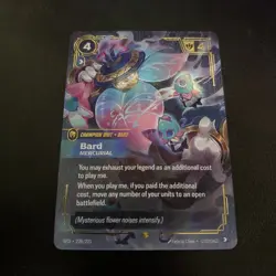 Bard Mercurial 228/221 Overnumbered Riftbound Card Mint League of Legends - Image 1