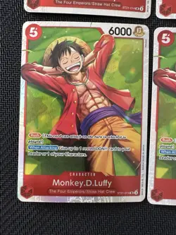 4x, Monkey D Luffy ST21-014 SR One Piece Gear 5 Starter Deck Holo Foil Cards NM - Image 5