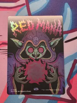 Red Mana Secret Lair Drop Foil - Image 1