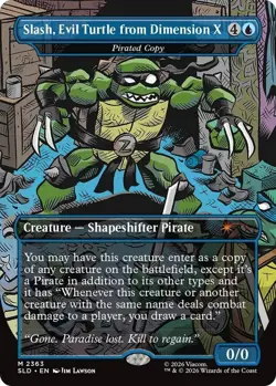 NM MTG REGULAR SLASH EVIL TURTLE FROM DIMENSION X PIRATED COPY SECRET LAIR - Image 1