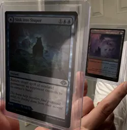 Sink Into Stupor / Crackling Falls Foil - Mint Misprint MTG Rare - Image 1