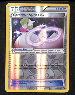 Gardevoir Spirit Link 101 Uncommon Pokemon Steam Siege 114 Reverse Holo 2016 - Image 1