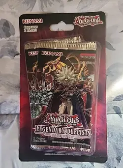 2-PACK BLISTER!!!!!! Yu-Gi-Oh Legendary Duelists Rage of Ra 1st Edition Sealed - Image 1