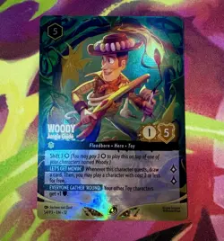 Disney Lorcana Woody Wilds Unknown Set Championship Foil Promo Enchanted 54/P3 - Image 1