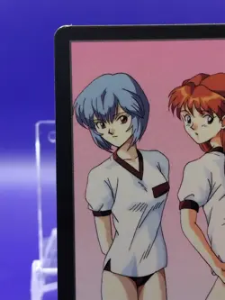 Asuka ＆ Rei Ayanami Evangelion Card 1996 First Edition No.17 Japanese BANDAI TCG - Image 3