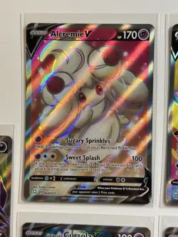 Alcremie V - 064/072 - Pokemon Shining Fates Sword Shield Full Art Rare Card NM - Image 1