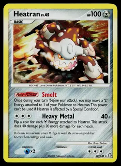 Pokemon Card - Heatran Legends Awakened 30/146 Holo Rare - Image 1