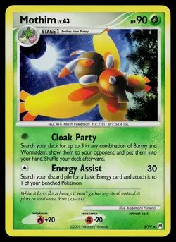 Pokemon Card - Mothim Arceus 6/99 Holo Rare - Image 1