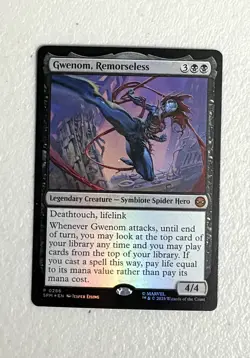 Gwenom, Remorseless SPM 286 - FOIL - MTG Spider-Man - Image 1