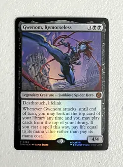 Gwenom, Remorseless SPM 286 - FOIL - MTG Spider-Man - Image 2