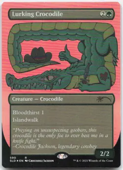 Lurking Crocodile (Foil Etched) *Foil* SLD 590 NM - Image 1
