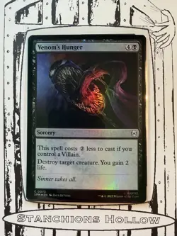 MTG Venom's Hunger - Marvel's Spider-Man (SPM) C 0073 NM *Foil* - Image 1