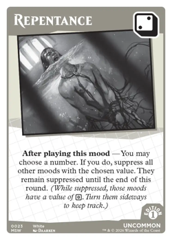 MTG Secret Lair Mood Swings 1st Edition Repentance Uncommon 0023 Mark Rosewater - Image 1