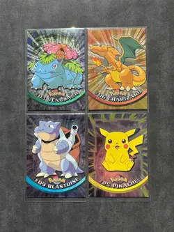 Pokemon TOPPS Series 1 - Complete Sunray embossed Silver HOLO set 90/90 - EXC - Image 5