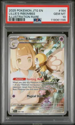 Lillie's Ribombee 164/159 PSA 10 Jtg En Journey Together Pokemon JC006 - Image 1