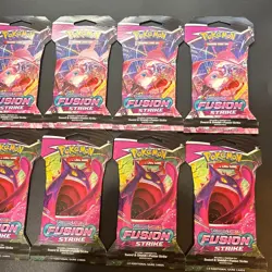 Pokemon TCG Sword & Shield Fusion Strike Sleeved Booster Pack 10 QTY Gengar Mew - Image 3