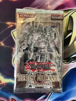 Yugioh The Lost Millennium 1st Edition Booster Pack English Factory Sealed X 3 - Image 3