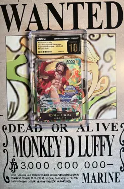 2024 ONE PIECE JP MONKEY D. LUFFY PROMO ST13-003 MINI-TIN CGC 10 PRISTINE L PT - Image 2
