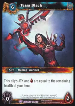 World of Warcraft TCG Tessa Black - War of the Ancients 115/240 - Image 1