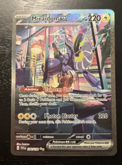 Miraidon ex 244/198 Scarlet & Violet Base Special Illustration Rare Pokemon NM - Image 1