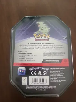 🔥 Tyranitar Triple Whammy Collectors Tin - Pokemon TCG - Factory Sealed - Image 2
