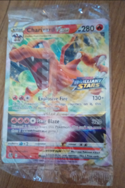Pokemon Card Charizard VSTAR 018/172 Brilliant Stars JUMBO Promo SEALED - Image 1