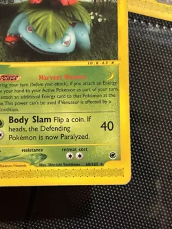 Venusaur 68/165 Set Expedition Rare Card Pokemon English Good Played - Image 3