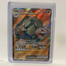 Golem ex 189/165 Scarlet & Violet 151 Full Art Ultra Rare Holo Pokemon Card NM - Image 1