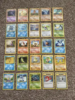 25 Vintage Pokemon Cards Lot – Base Set (Classic TCG) - Image 1