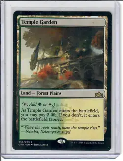 Temple Garden 258 Rare Guilds of Ravnica Magic: The Gathering Moderately Played - Image 1