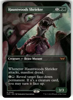 Hauntwoods Shrieker (Borderless) #349 (NM) Duskmourn DSK Magic MTG - Image 1