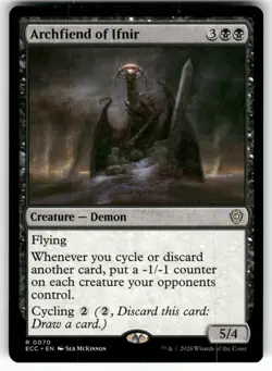 Archfiend of Ifnir #70 (NM) Commander: Lorwyn Eclipsed ECC Magic MTG - Image 1