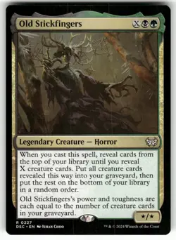 Old Stickfingers #227 (NM) Duskmourn DSC Magic MTG - Image 1