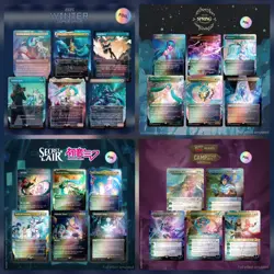 Hatsune Miku X Secret Lair - Full Set of 4 Rainbow Foil Drops (English) - Sealed - Image 1