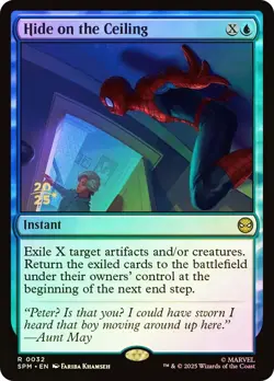 MTG FOIL Hide on the Ceiling (Prerelease) (Marvel's Spider-Man) - Promo #032 - Image 1