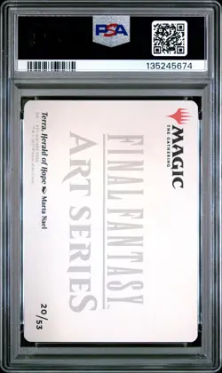 2025 Magic The Gathering Final Fantasy Art Series #20 Terra Herald Of Hope PSA8 - Image 2