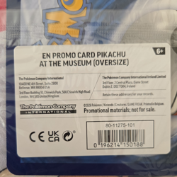 Pokemon Pikachu At The Museum x Natural History London Jumbo Card - Sealed x5 - Image 3