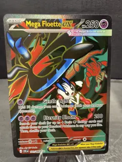 Mega Floette ex 101/086 Me04: Chaos Rising Holo Ultra Rare Pokemon Pack Fresh - Image 1