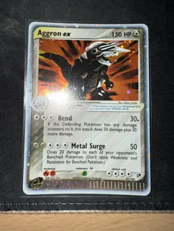 2003 Pokemon EX Sandstorm 95/100 AGGRON EX Holo LP - Image 1