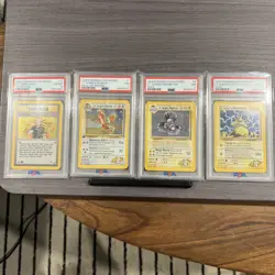 Pokemon Gym Heroes - LT. Surge Fearow Magneton Electabuzz Graded Lot - Image 1
