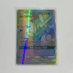 Pokemon TCG Mega Lopunny & Jigglypuff GX 261/236 Cosmic Eclipse Rainbow Rare Fu… - Image 1