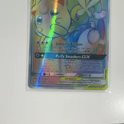 Pokemon TCG Mega Lopunny & Jigglypuff GX 261/236 Cosmic Eclipse Rainbow Rare Fu… - Image 4