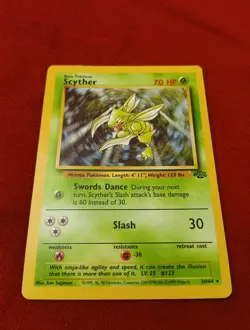 1999 Pokemon Scyther 26/64 Jungle LP - Image 1