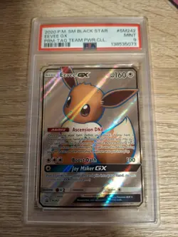 2020 Pokemon Sm Black Star Promo #SM242 Eevee Gx PSA9 - Image 1