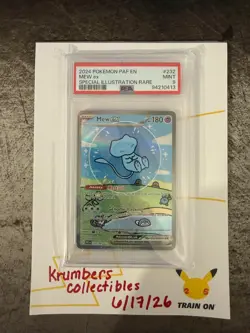 Pokemon TCG Mew ex Scarlet & Violet: Paldean Fates 232/091 Holo Special PSA 9 - Image 1
