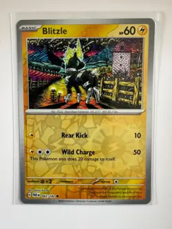 BLITZLE 062/182 PARADOX RIFT COMMON POKEMON REVERSE HOLO NM/M SHINJI KANDA - Image 1