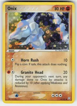 Onix 69/109 Common Team Rocket Returns Pokemon Reverse Holo - Image 1